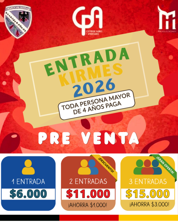 ENTRADA KIRMES 2026