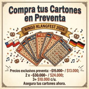 Cartón Klangfest Bingo 2026