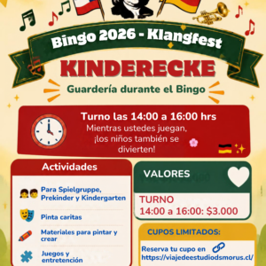 Guardería Bingo 2026 - Turno 2-4pm